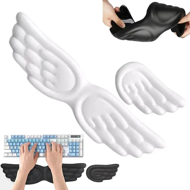 Angel Wings Memory Foam Wrist Rest 1