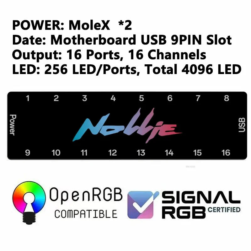 Nollie ARGB Controller Hub 5V 3PIN 6