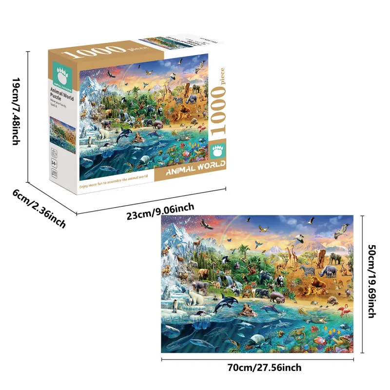 Animal World 1000 Piece Jigsaw Puzzle 2
