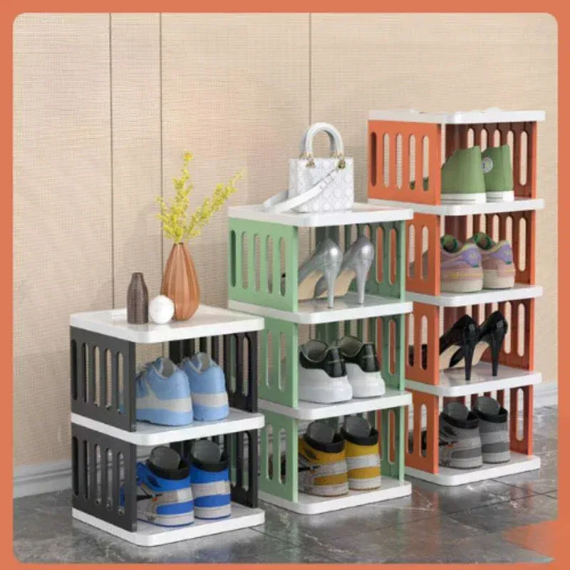 Stackable Narrow Multi-Tier Shoe Rack 5