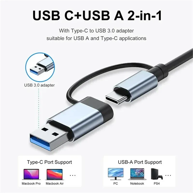 USB C Hub Thunderbolt 3 Docking Station 6