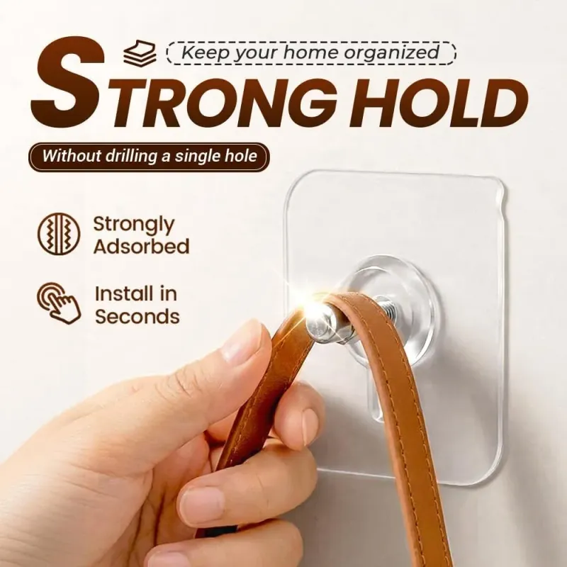 Drill-Free Adhesive Wall Hooks 2