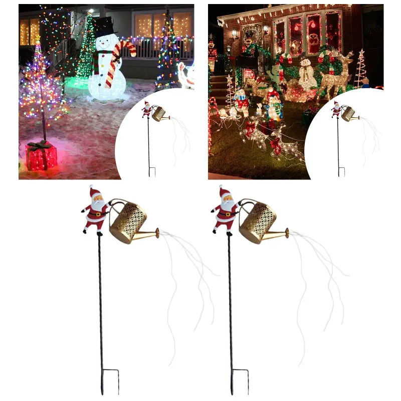 Santa Watering Can Solar Lantern 5
