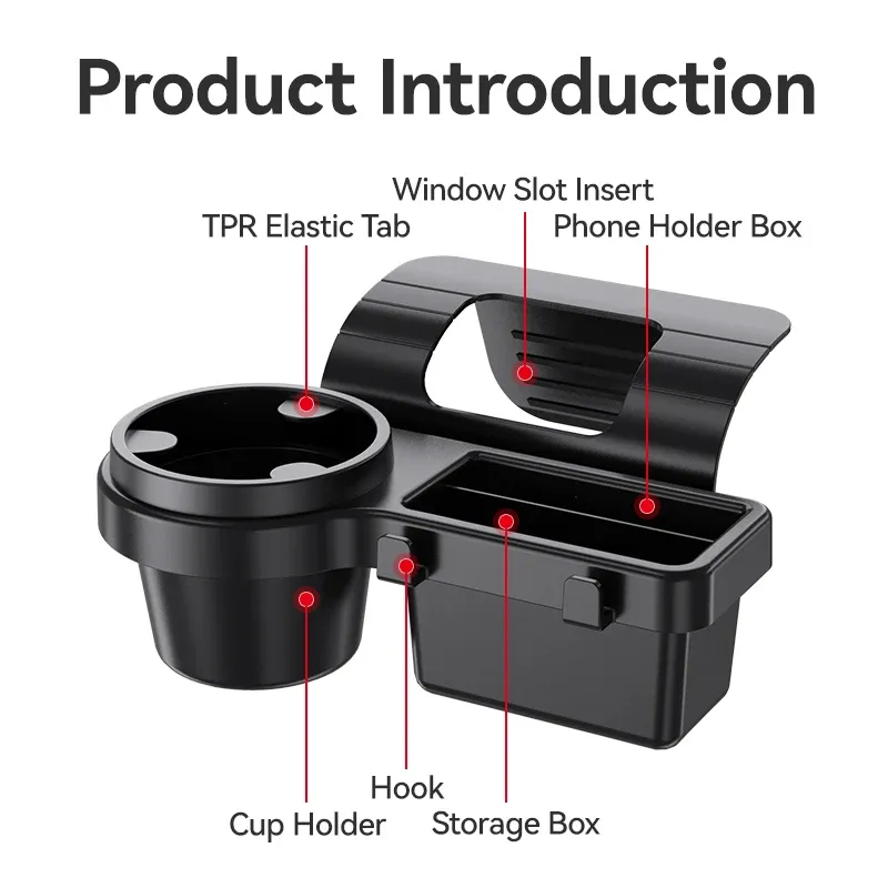 Car Cup Stand & Phone Holder Combo 4