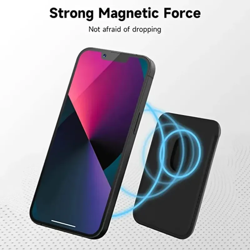 Magnetic Leather Wallet Card Holder & Phone Stand 5