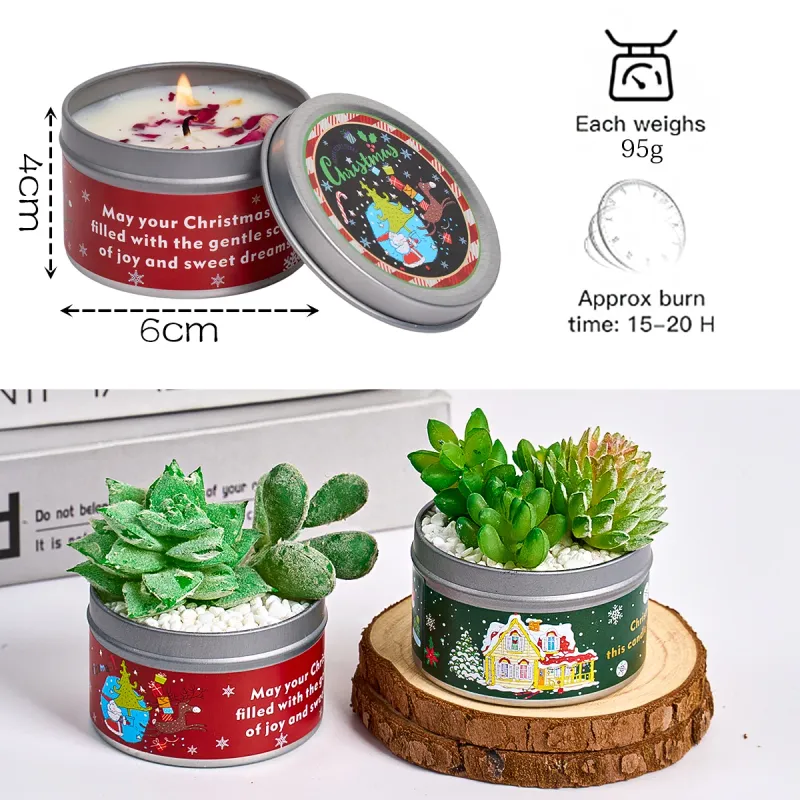 Christmas Scented Candle Gift Set 4