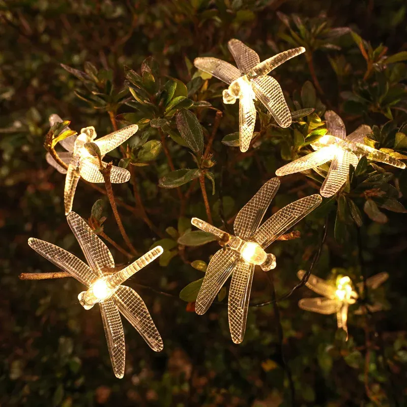 Solar Dragonfly Stake Lights - 6LED 3
