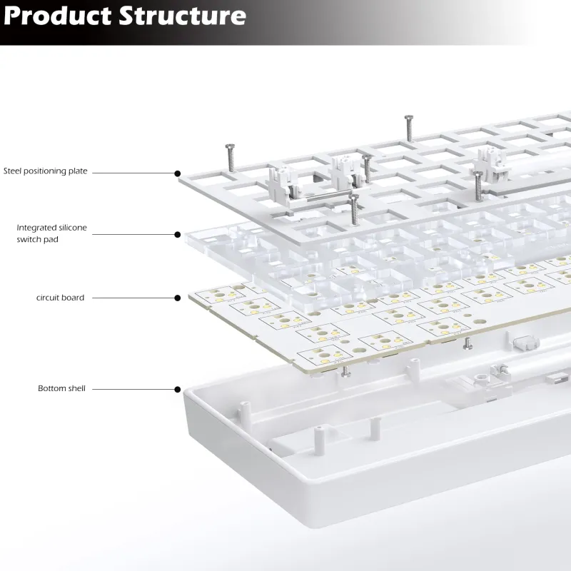 Novice 68-Key Hot-Swap Mechanical Keyboard Kit 2