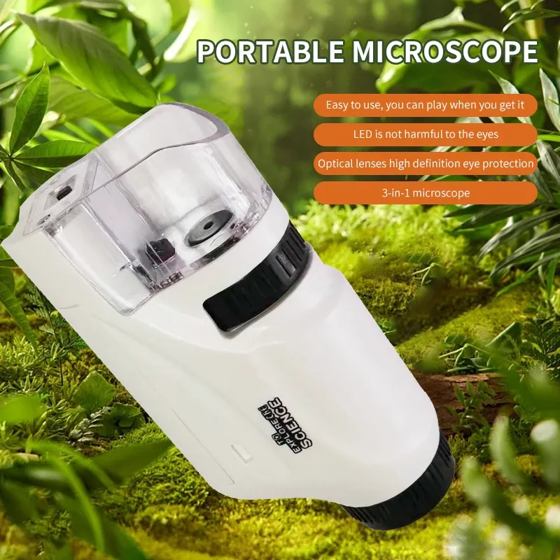 Mini Pocket Microscope Kit 60-120x 2