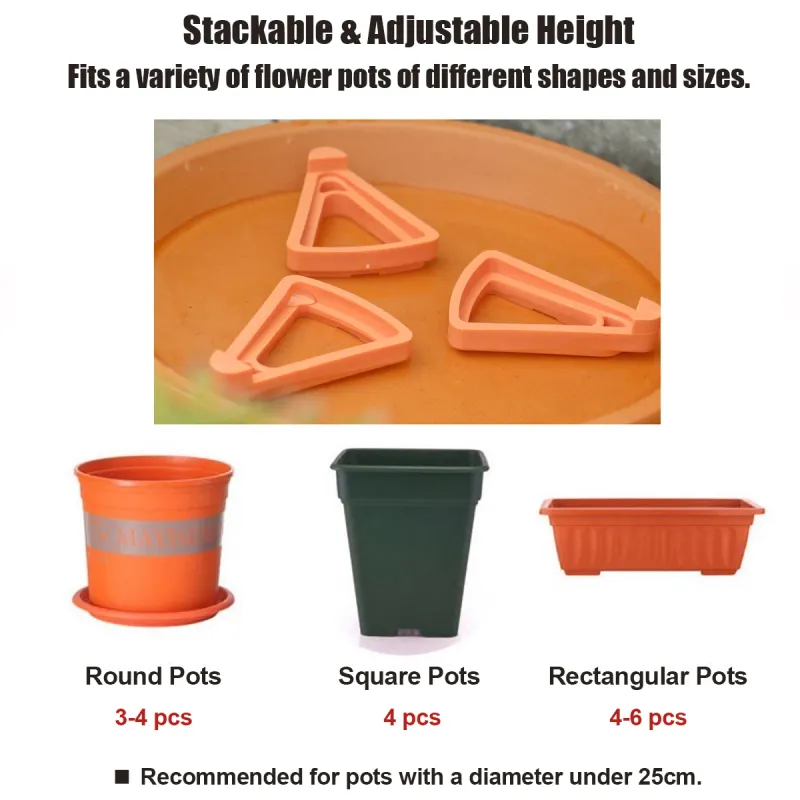 Plant Pot Feet Drainage Risers 4