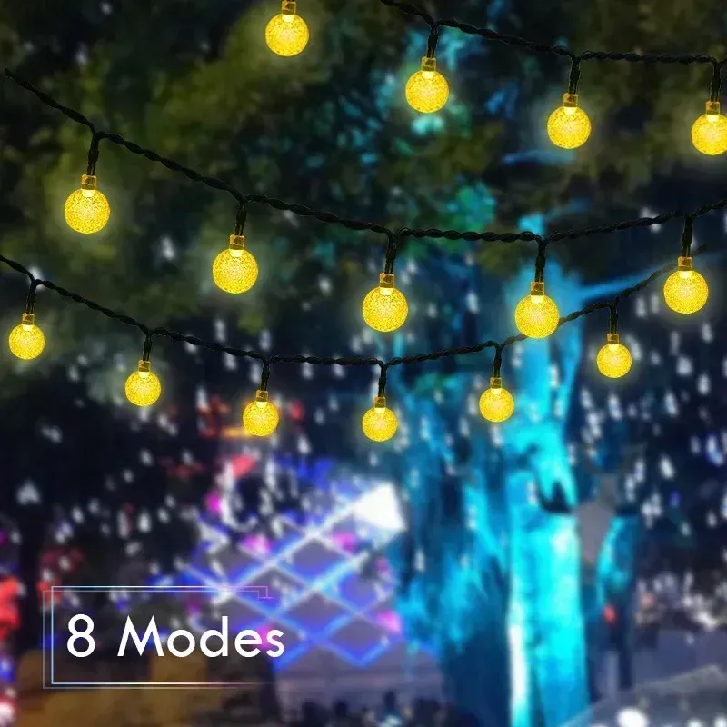 Solar Crystal Ball String Lights 2