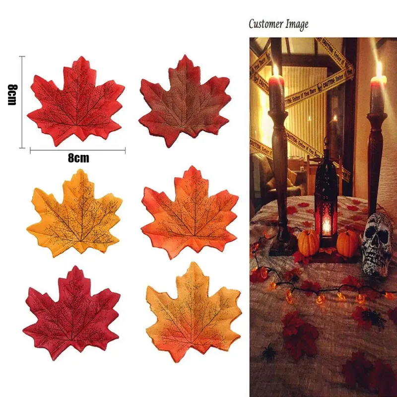 Artificial Silk Maple Leaf Garland Vine 6