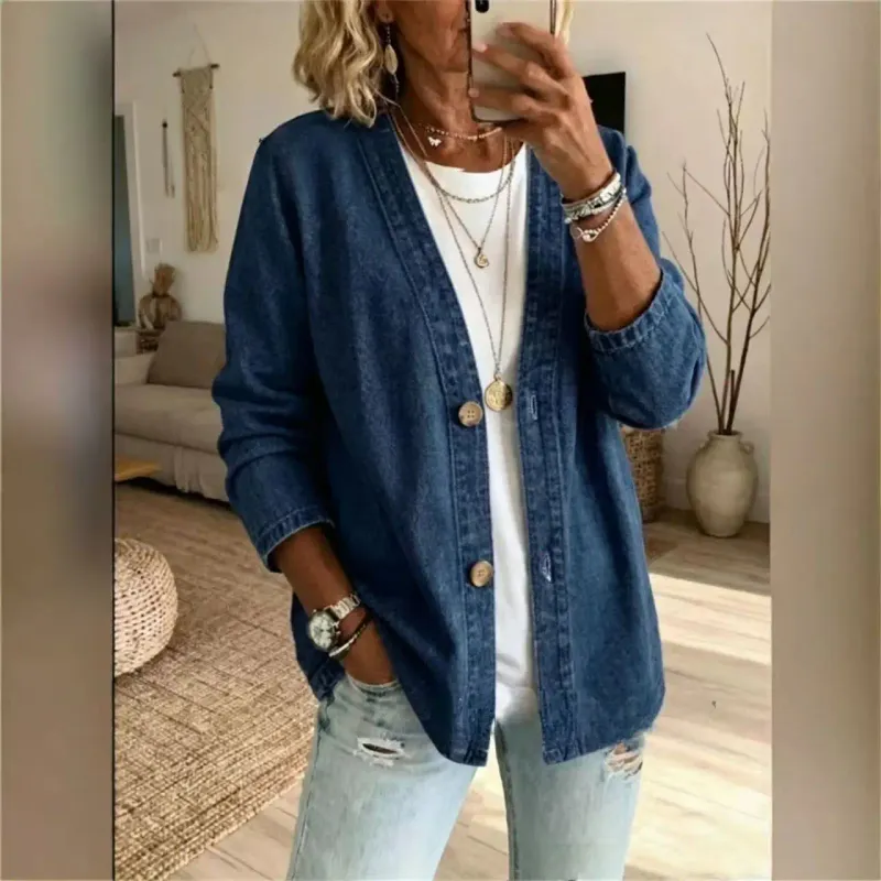 Women's Casual Denim Cardigan Jacket 2