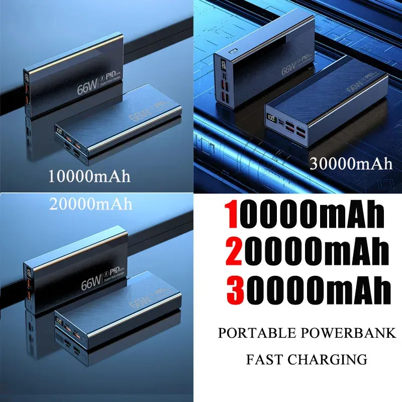 30000mAh 66W Fast Charge Power Bank 2