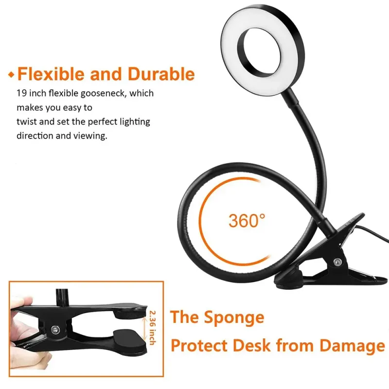 48 LED Clip USB Reading Lamp 4
