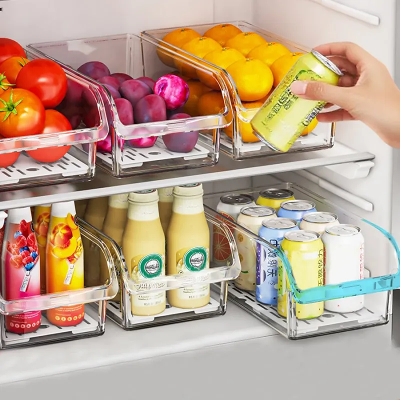 Clear Fridge Organizer Bins 1