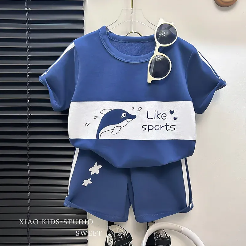 Kids Striped T-Shirt & Shorts Set 3