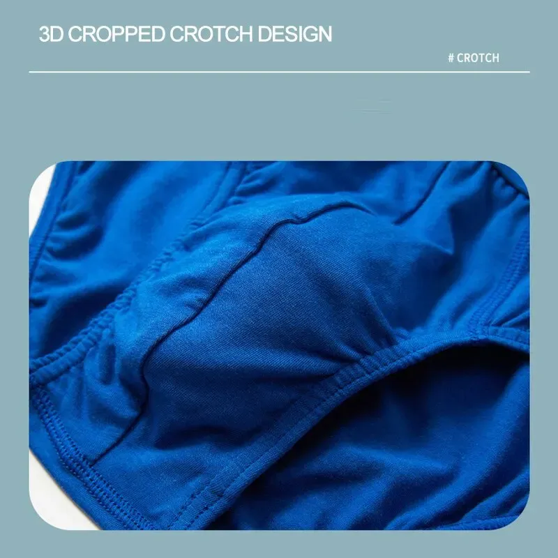 Men's Cotton Briefs Comfortable Underwear 5