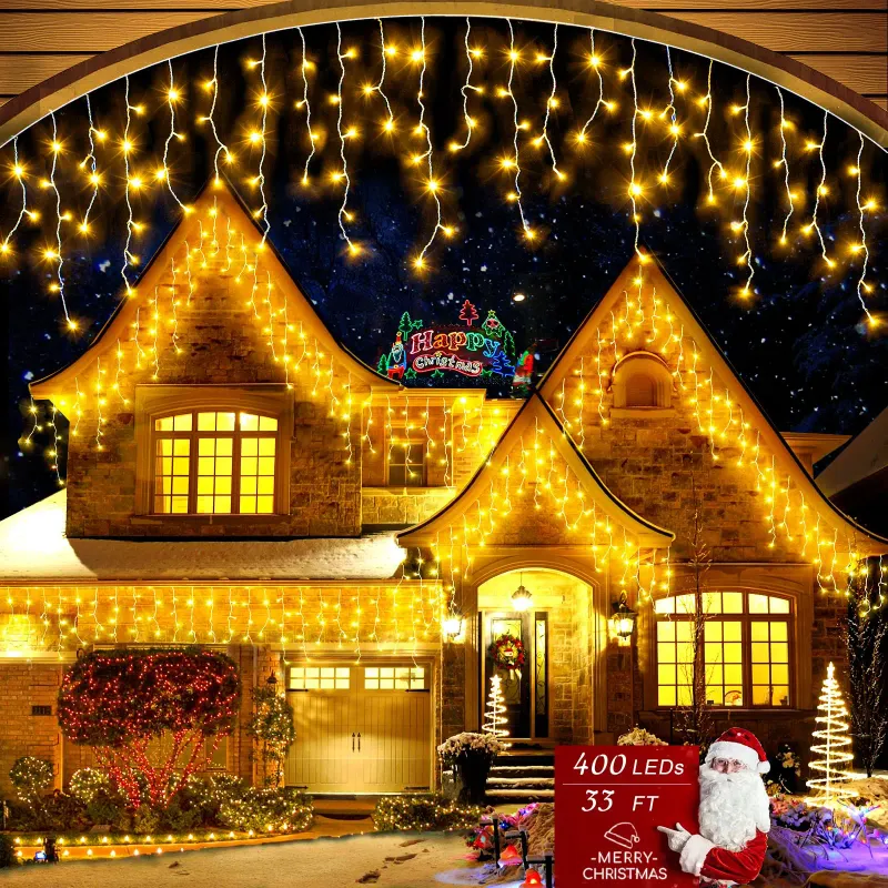 Solar Icicle String Lights 1