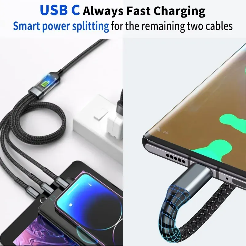 3-in-1 100W Fast Charging Cable 6