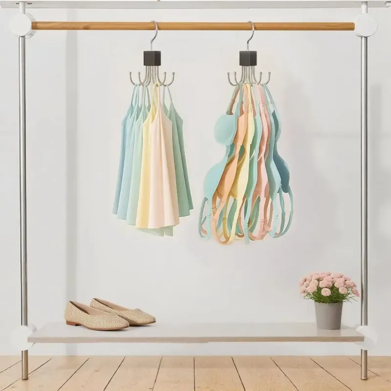 6 Hook Rotating Belt & Tie Hanger 3