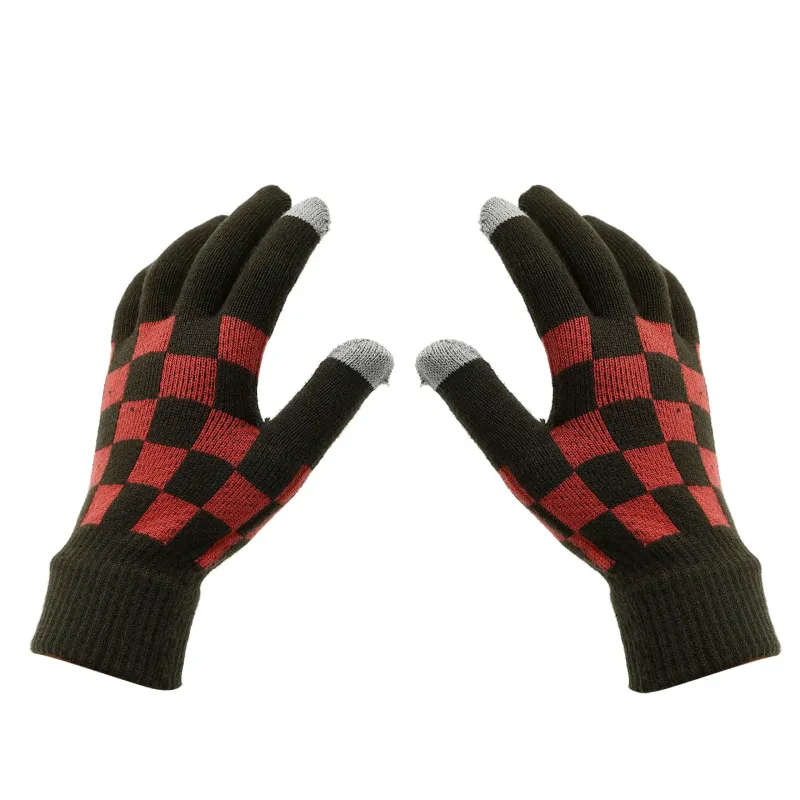 Men's Checkerboard Knit Winter Set 3-Piece 5