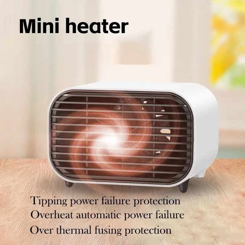 600W Desktop Mini Electric Heater 2