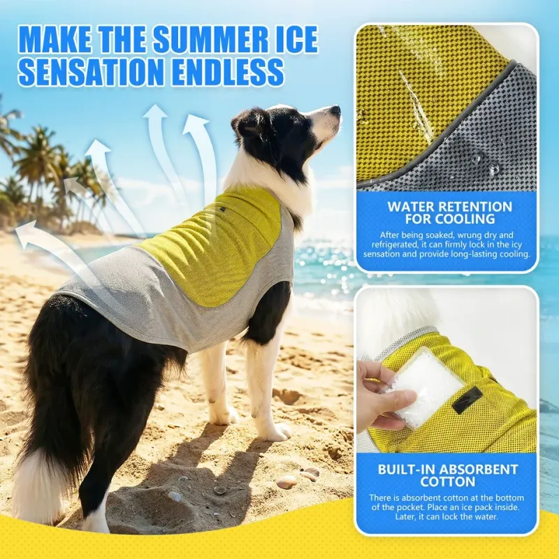Cooling Dog Shirt with Sun Protection 4