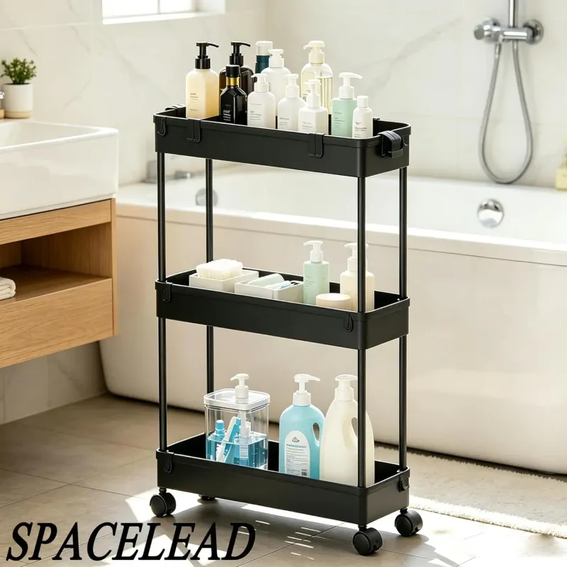 SPACELEAD Slim 3-Tier Rolling Cart 2