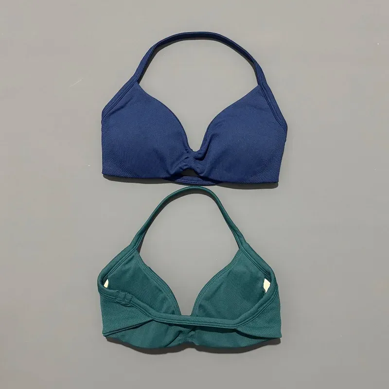 Push Up Strappy Open Back Sports Bra 5
