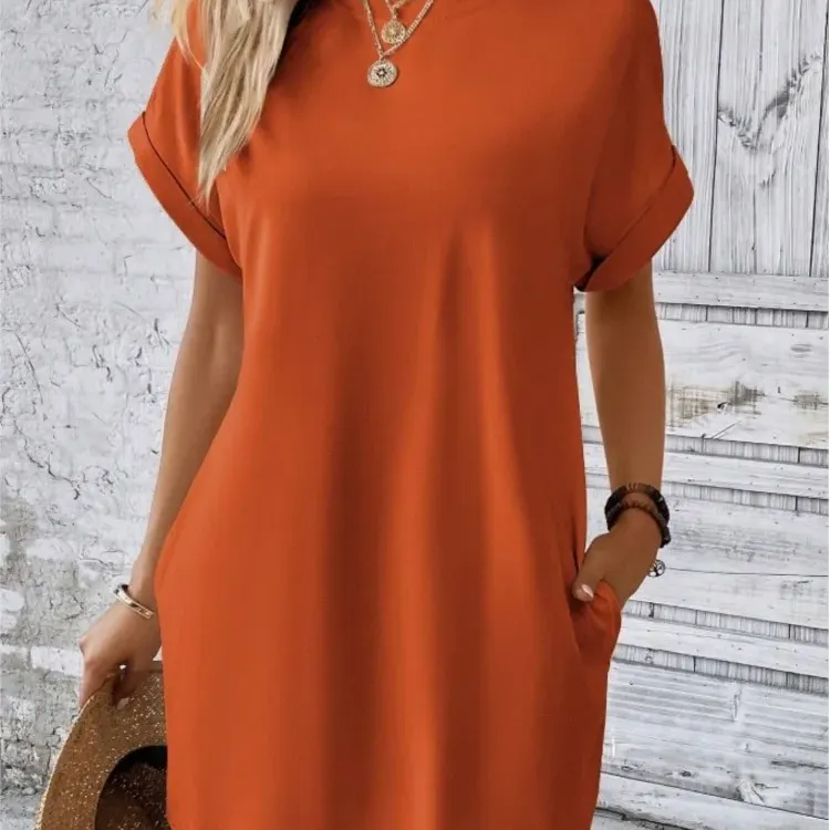 Boho Beach Mini Dress with Pockets 5