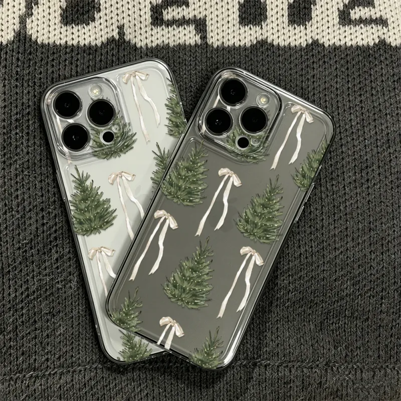 Christmas Bow Luxury Soft Funda Phone Case 2