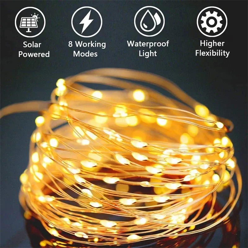 Solar LED Fairy String Lights 2