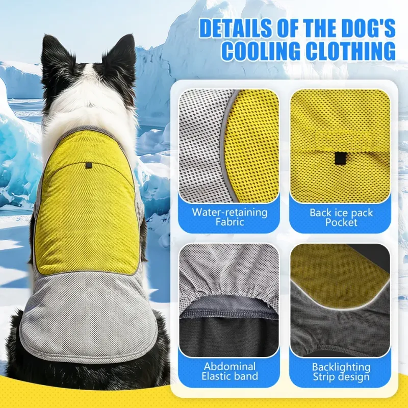 Cooling Dog Shirt with Sun Protection 6