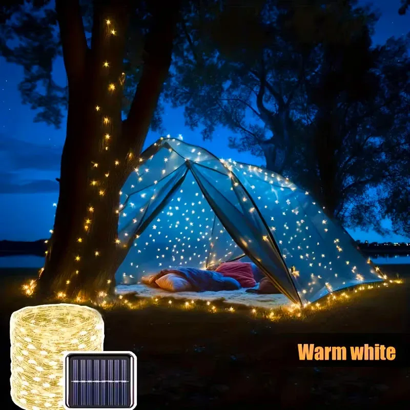 Solar LED String Lights Outdoor 6