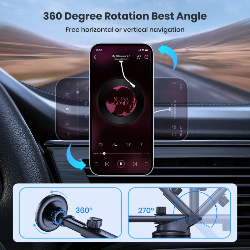 TOPK MagSafe Car Mount - Super Stable 4