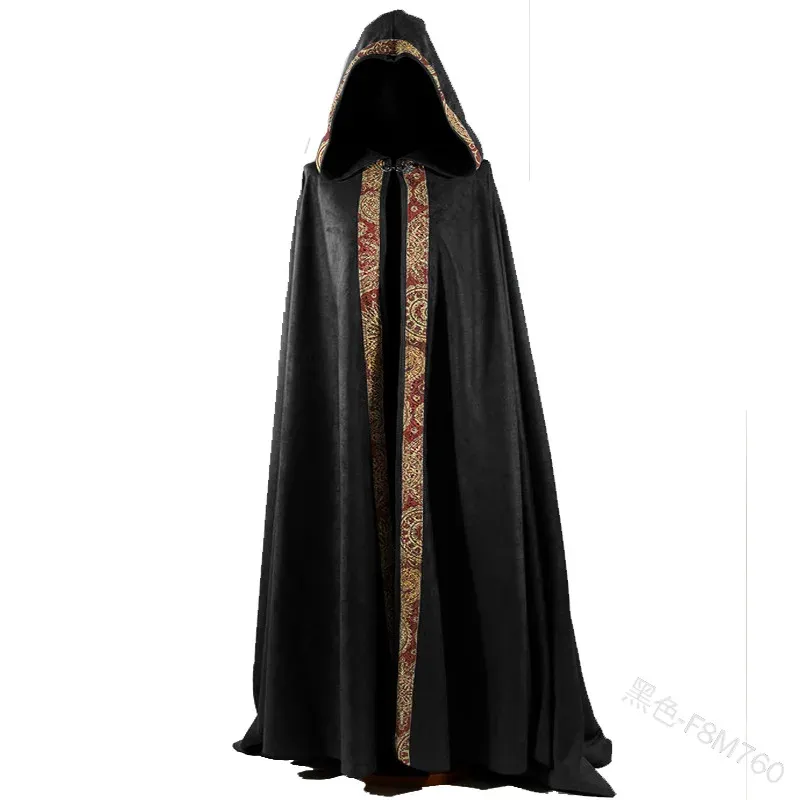 Medieval Gothic Hooded Cloak Cape 4