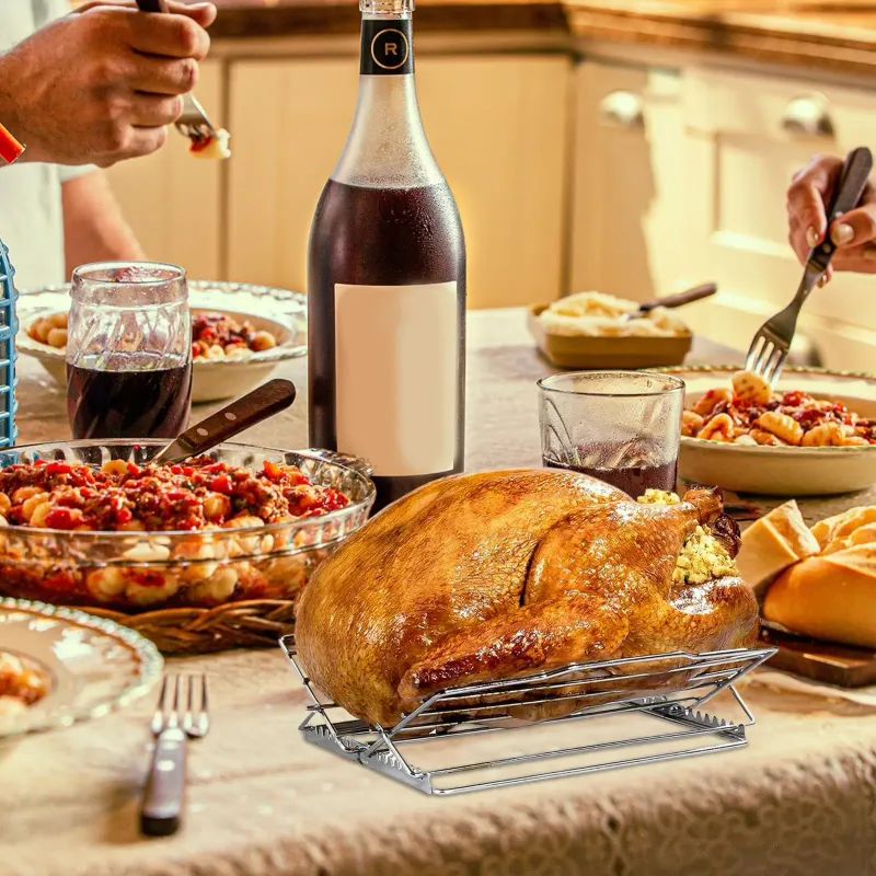 V-Shaped Stainless Steel Roasting Rack 5
