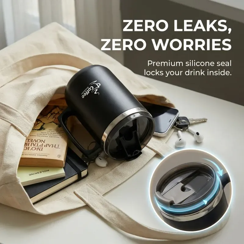 Thermal Coffee Mug Tumbler with Handle 4