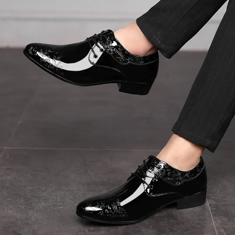 Black Patent Leather Oxford Dress Shoes 3