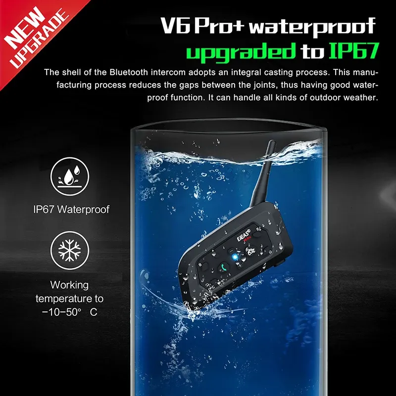 EJEAS V6 Pro Motorcycle Intercom 4