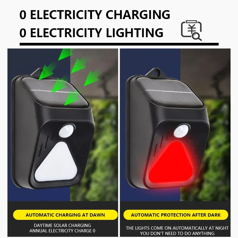 Solar Motion Sensor Alarm Light 2