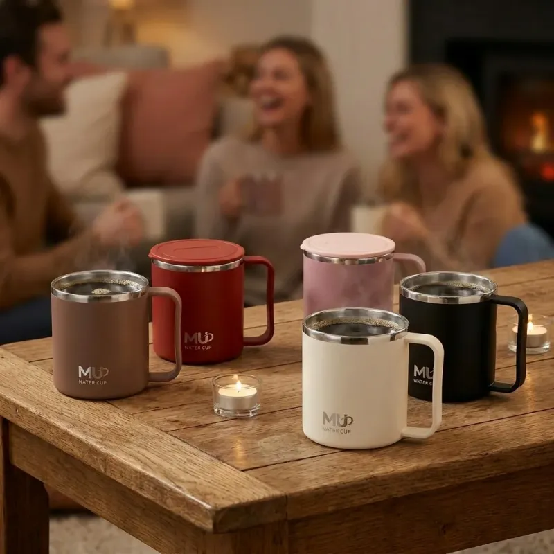 Mini Insulated Coffee Mug with Handle 2