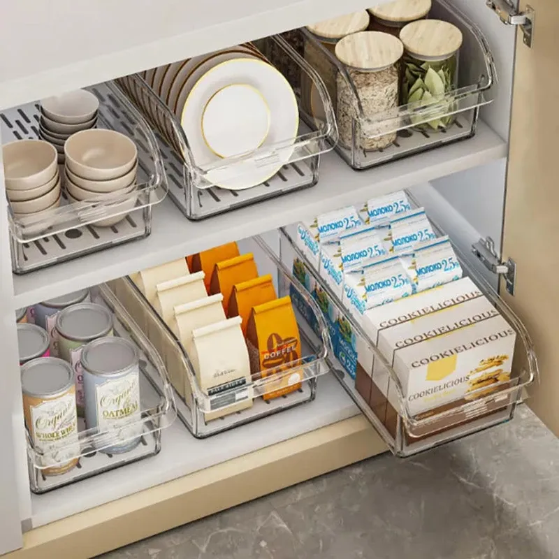 Clear Refrigerator Organizer Bins 3