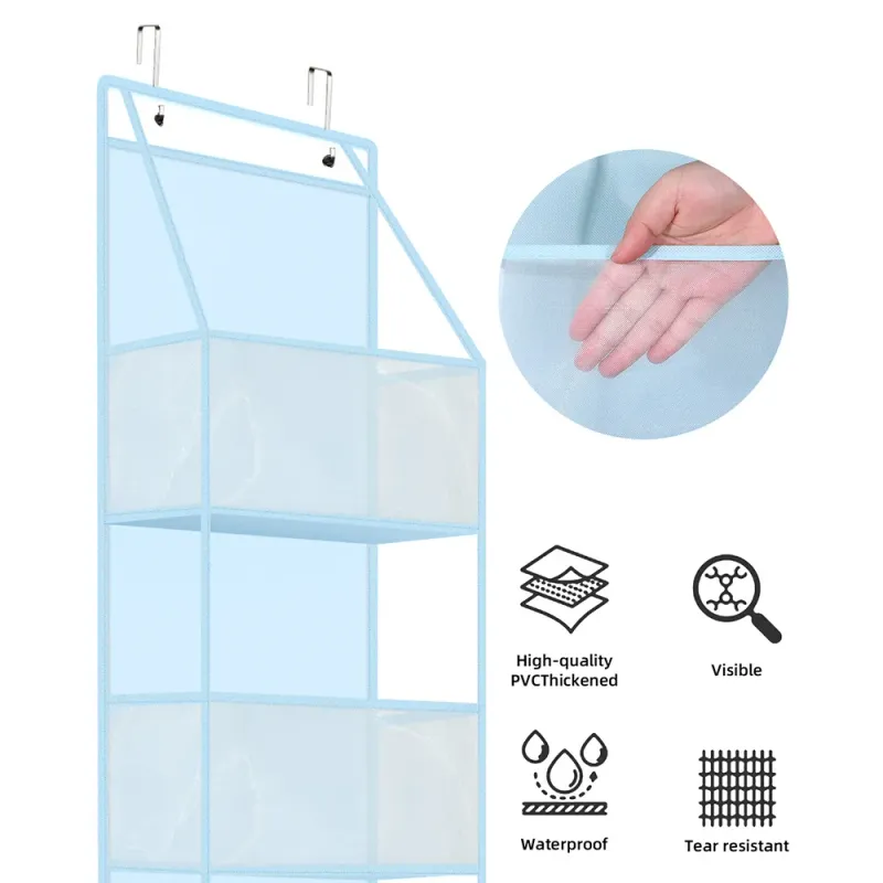Over Door Storage Organizer With Mesh Pockets 4