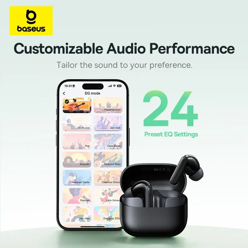 Baseus Bass EP10 NC ANC Earbuds 6