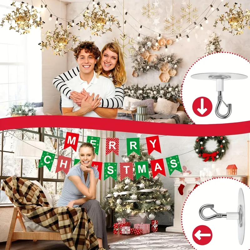 Heavy Duty Self-Adhesive Ceiling Hooks 2