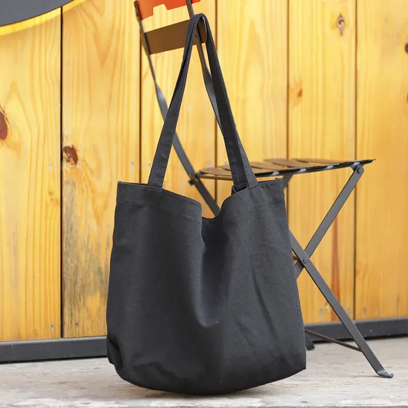Minimalist Canvas Beach Tote Bag 4