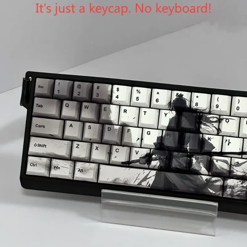 Samurai PBT Keycaps - Black/White 3