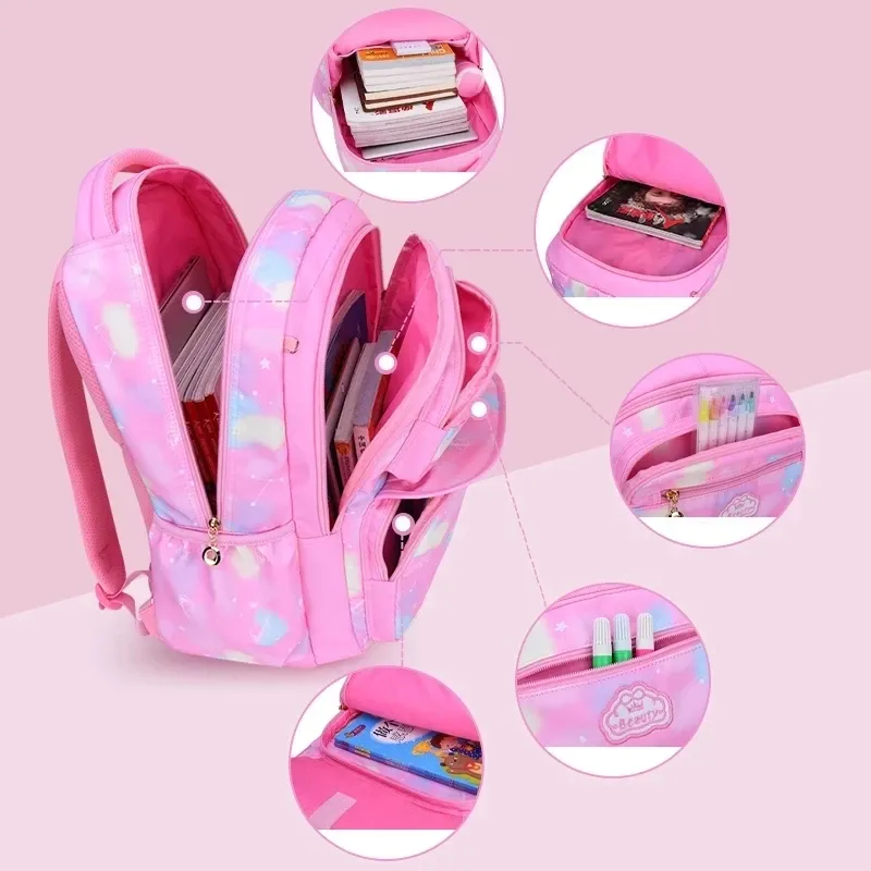 Kawaii Pink Girls School Backpack 4